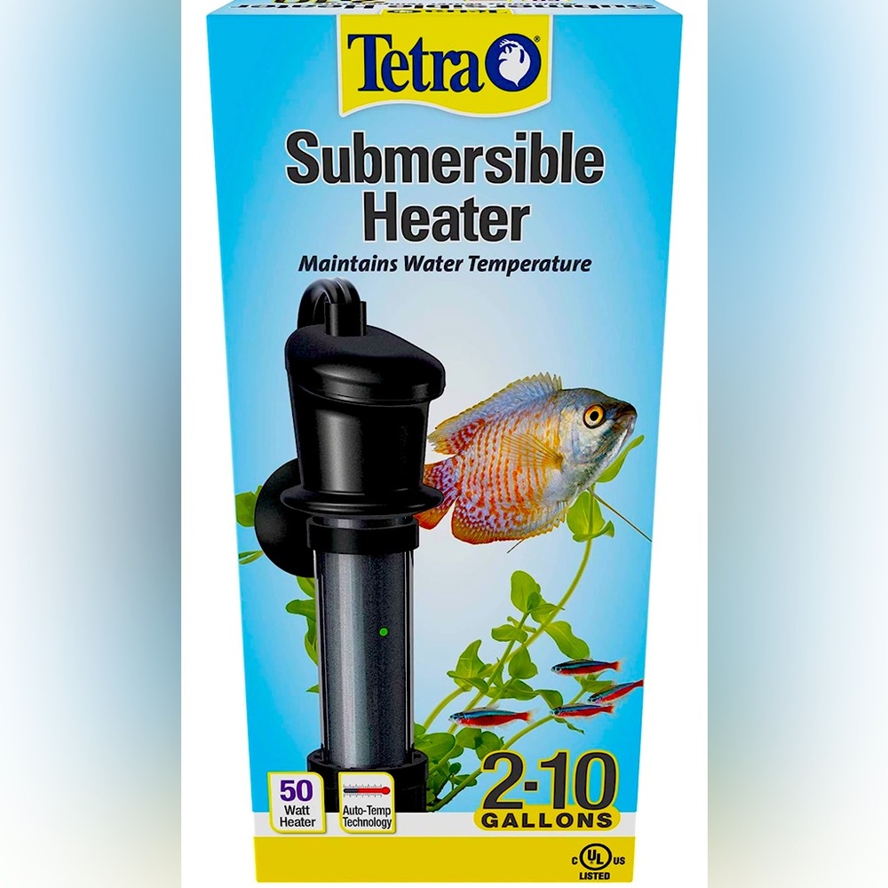 Tetra HT Submersible Aquarium Heater With Electronic Thermostat, 50-Watt New